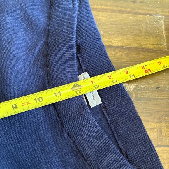 Urban Outfitters Navy Harem Pants Lounge Joggers Minimalist Coastal Knit Stripe - Picture 9 of 13